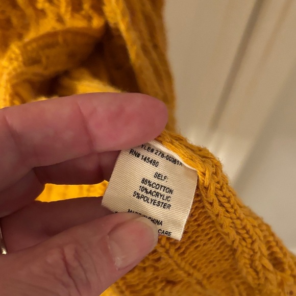 Mo:Vint Golden Open Knit Women's Cardigan Boho - Picture 4 of 7